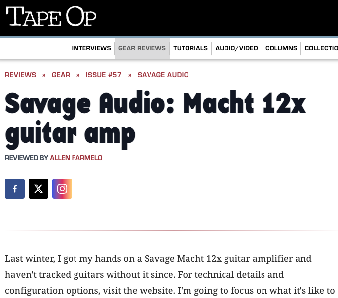 TapeOp Macht 12x Review