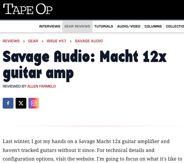 TapeOp Macht 12x Review